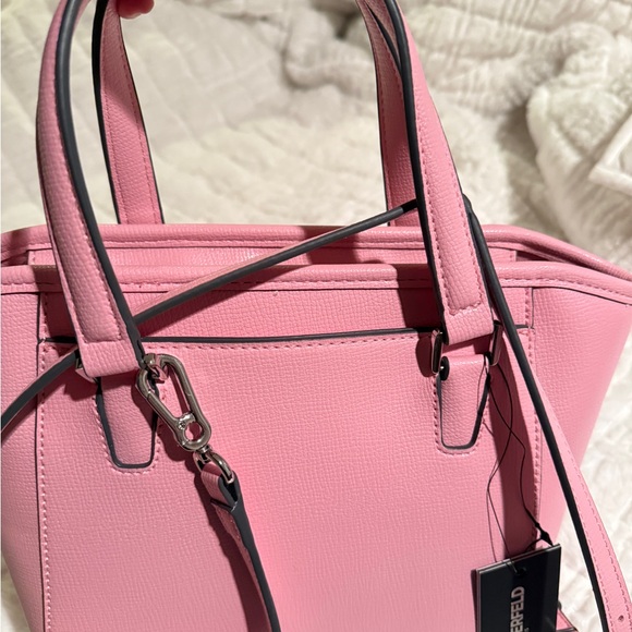 Karl Lagerfeld Pink Satchel Bag - Picture 2 of 8